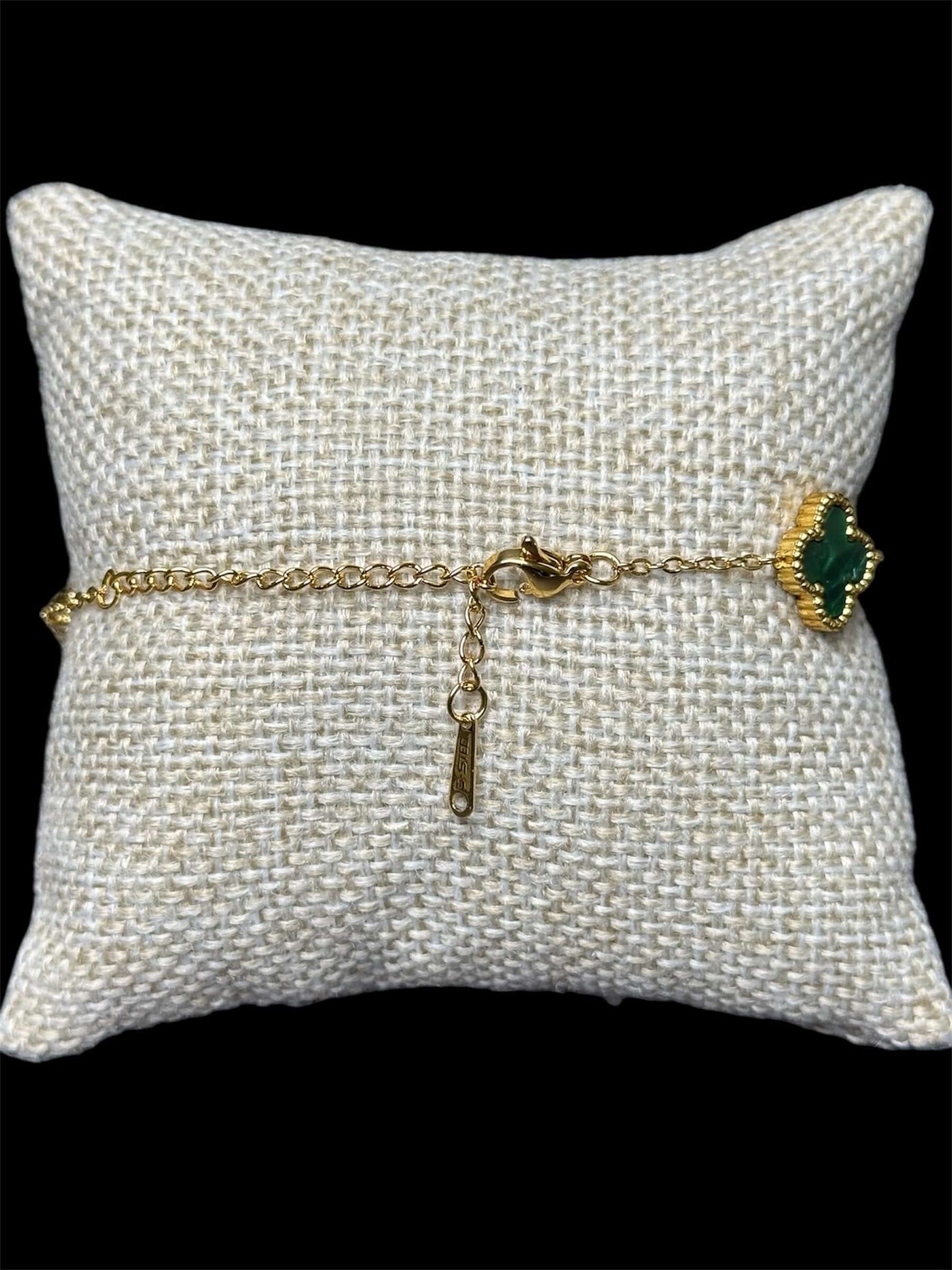 Pulsera VC Verde Dorada Acero Inoxidable All In Men Joyeria