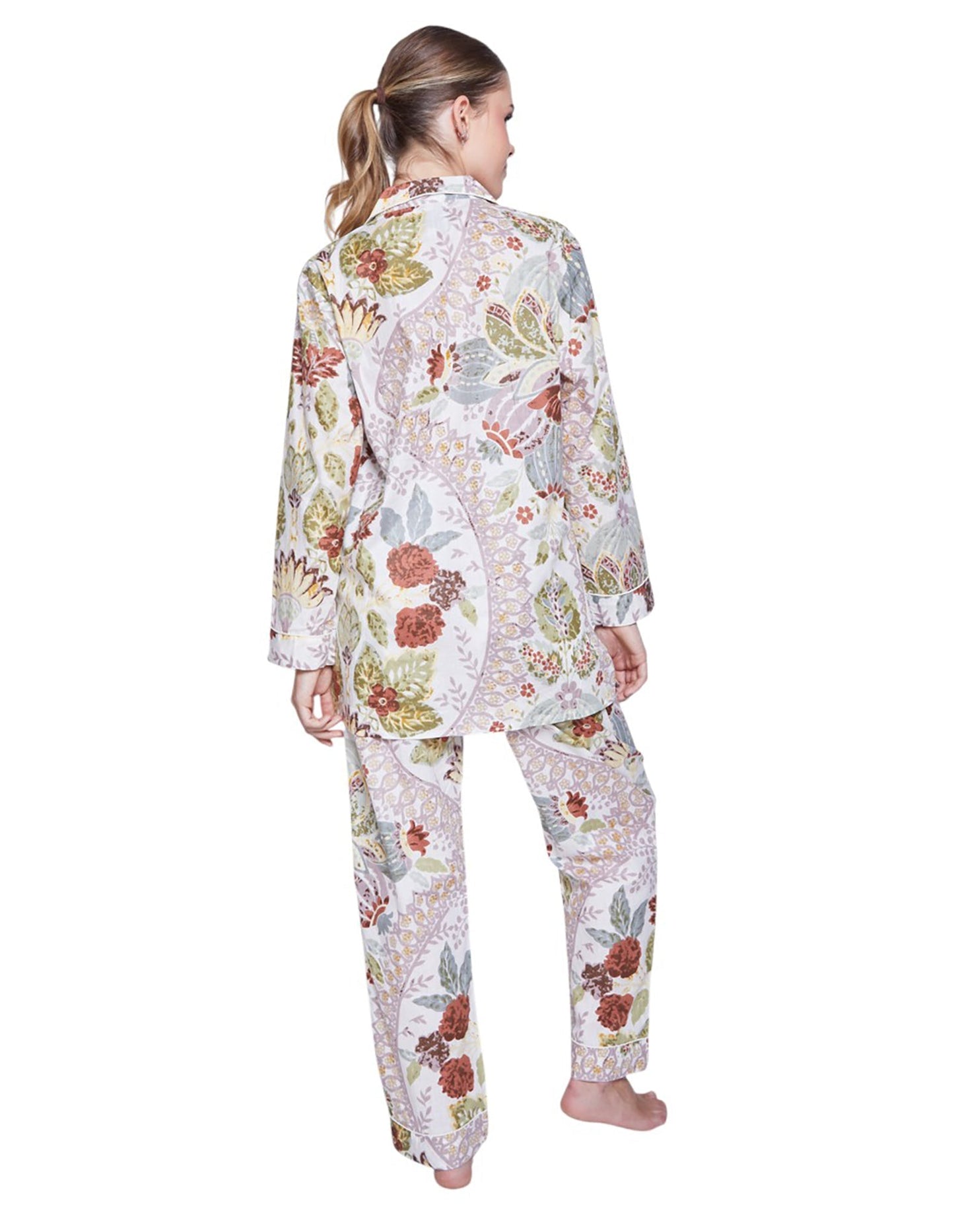 PIJAMA FOREST GREEN 2PZ 100% COTTON Mónica Watanabe