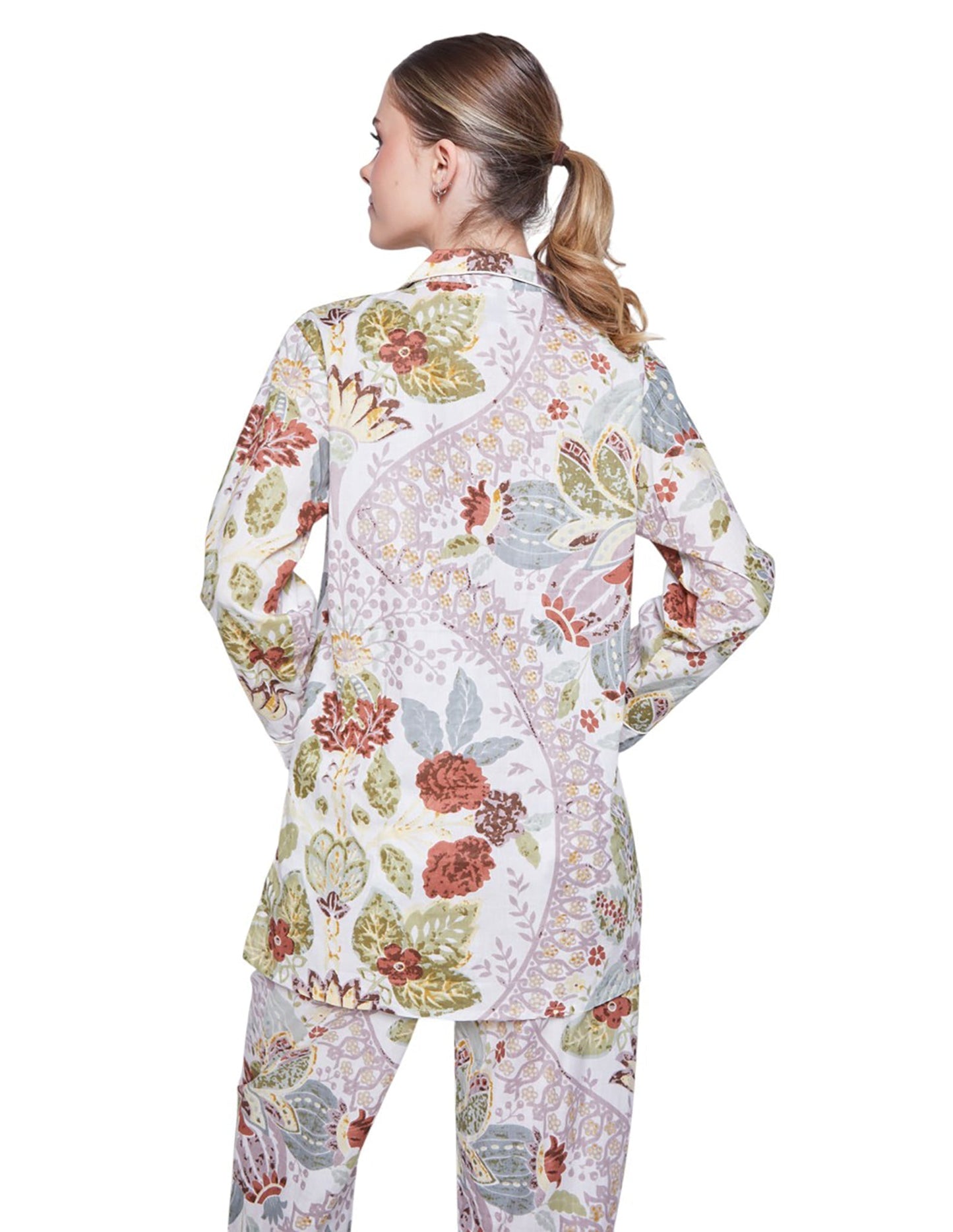 PIJAMA FOREST GREEN 2PZ 100% COTTON Mónica Watanabe
