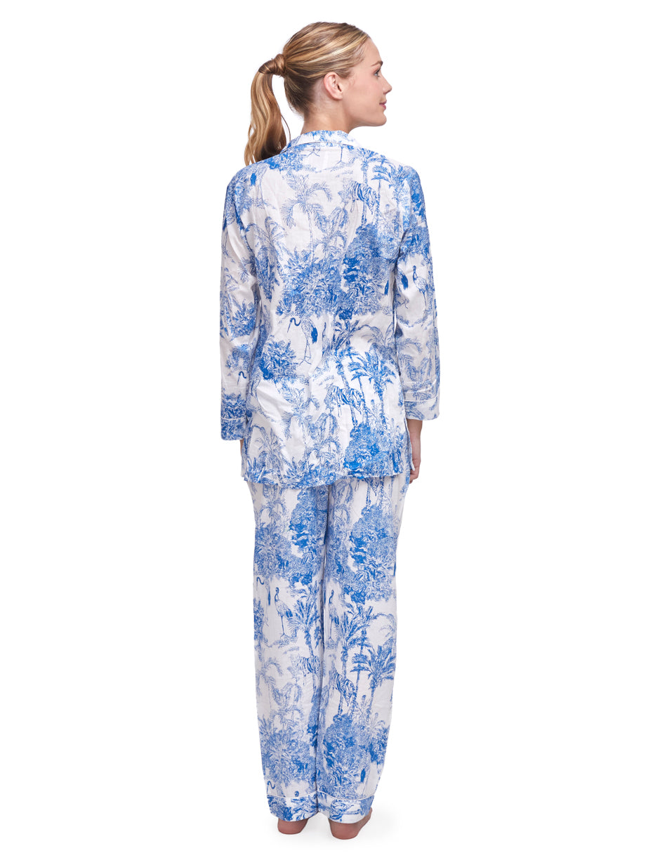PIJAMA PARIS AZUL 2PZ 100% COTTON Mónica Watanabe