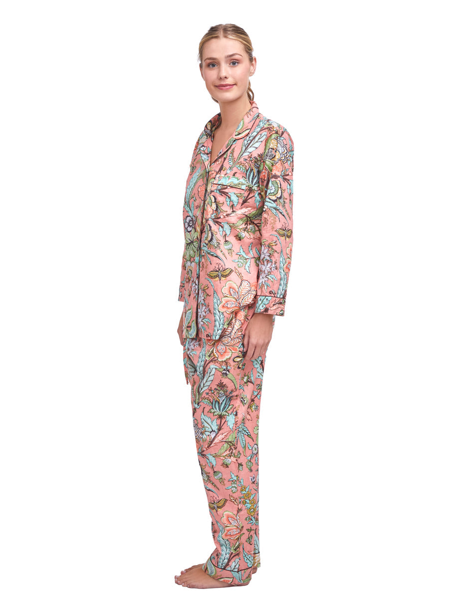 PIJAMA PEONY/ APRICOT 2PZ 100% COTTON Mónica Watanabe