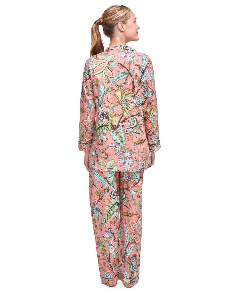 PIJAMA PEONY/ APRICOT 2PZ 100% COTTON Mónica Watanabe