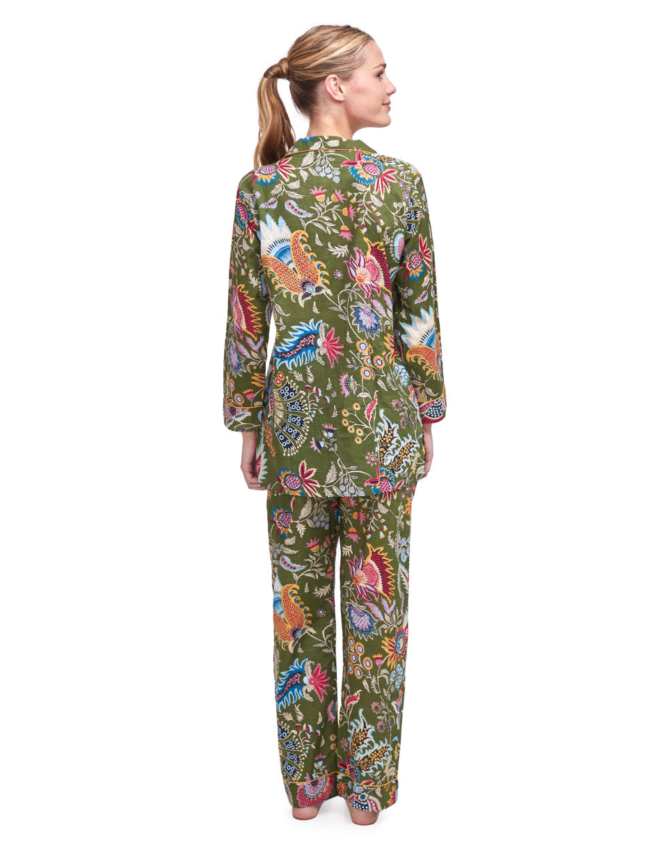 PIJAMA FER VERDE 2PZ 100% COTTON Mónica Watanabe
