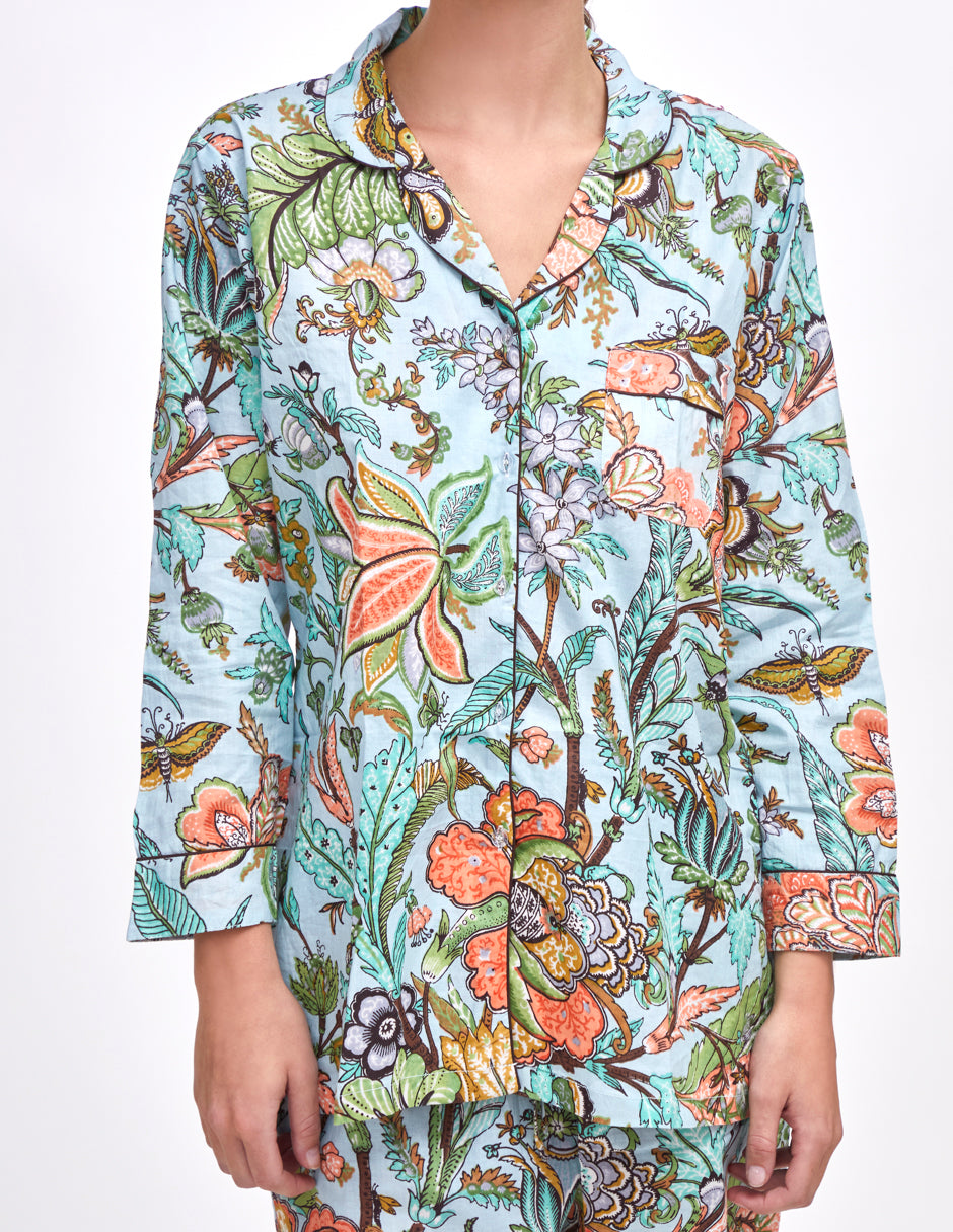PIJAMA MARIGOLD MENTA 2PZ 100% COTTON Mónica Watanabe