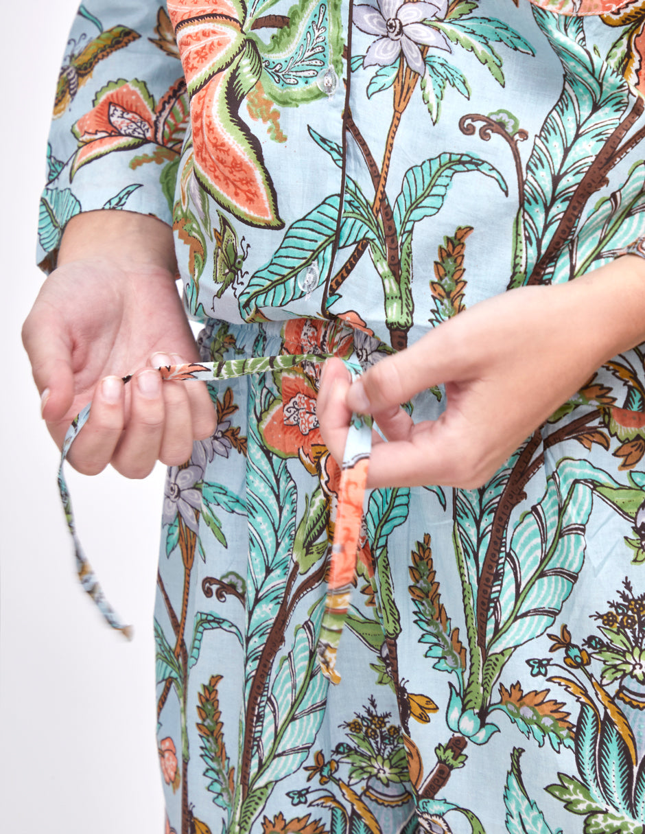 PIJAMA MARIGOLD MENTA 2PZ 100% COTTON Mónica Watanabe