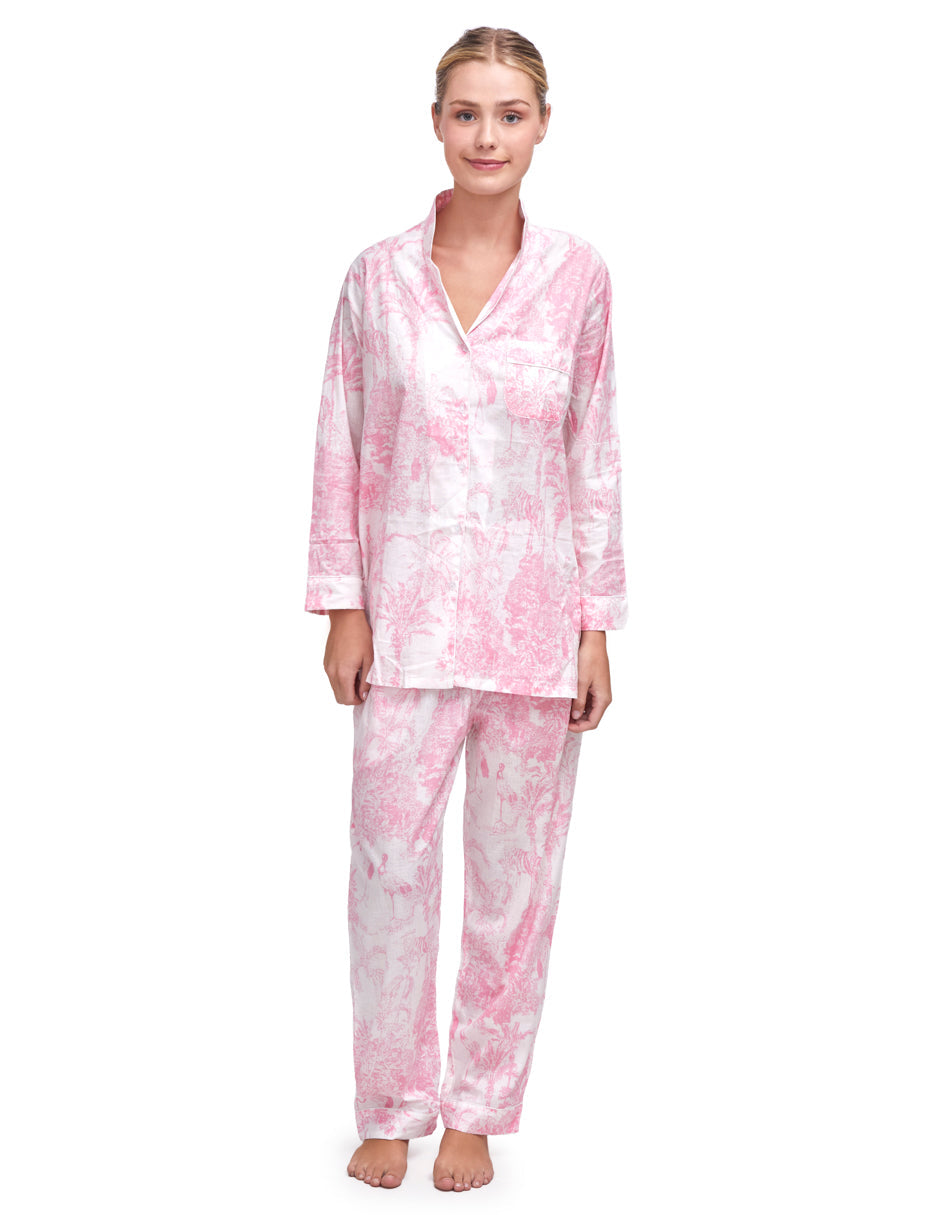 PIJAMA PARIS ROSA 2PZ 100% COTTON Mónica Watanabe