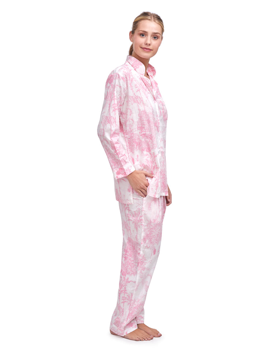 PIJAMA PARIS ROSA 2PZ 100% COTTON Mónica Watanabe