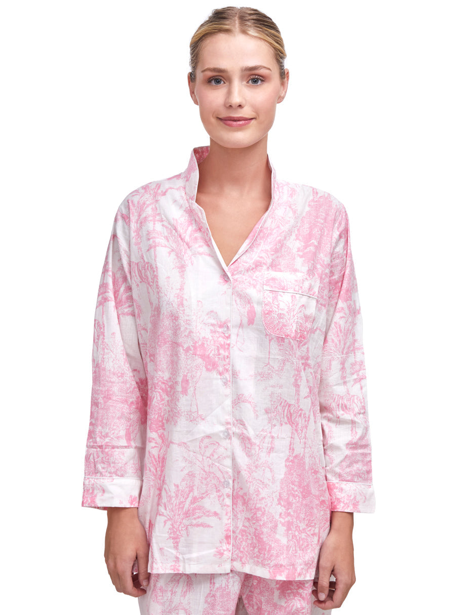 PIJAMA PARIS ROSA 2PZ 100% COTTON Mónica Watanabe