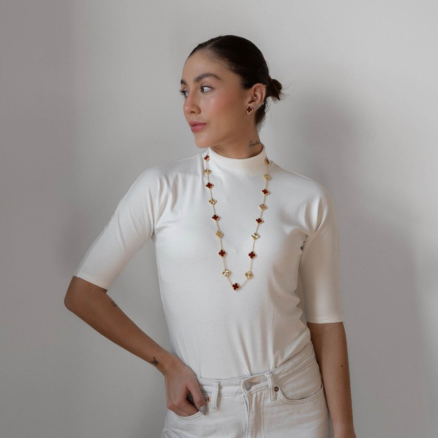 Collar Alhambra 10/20 Motif Red