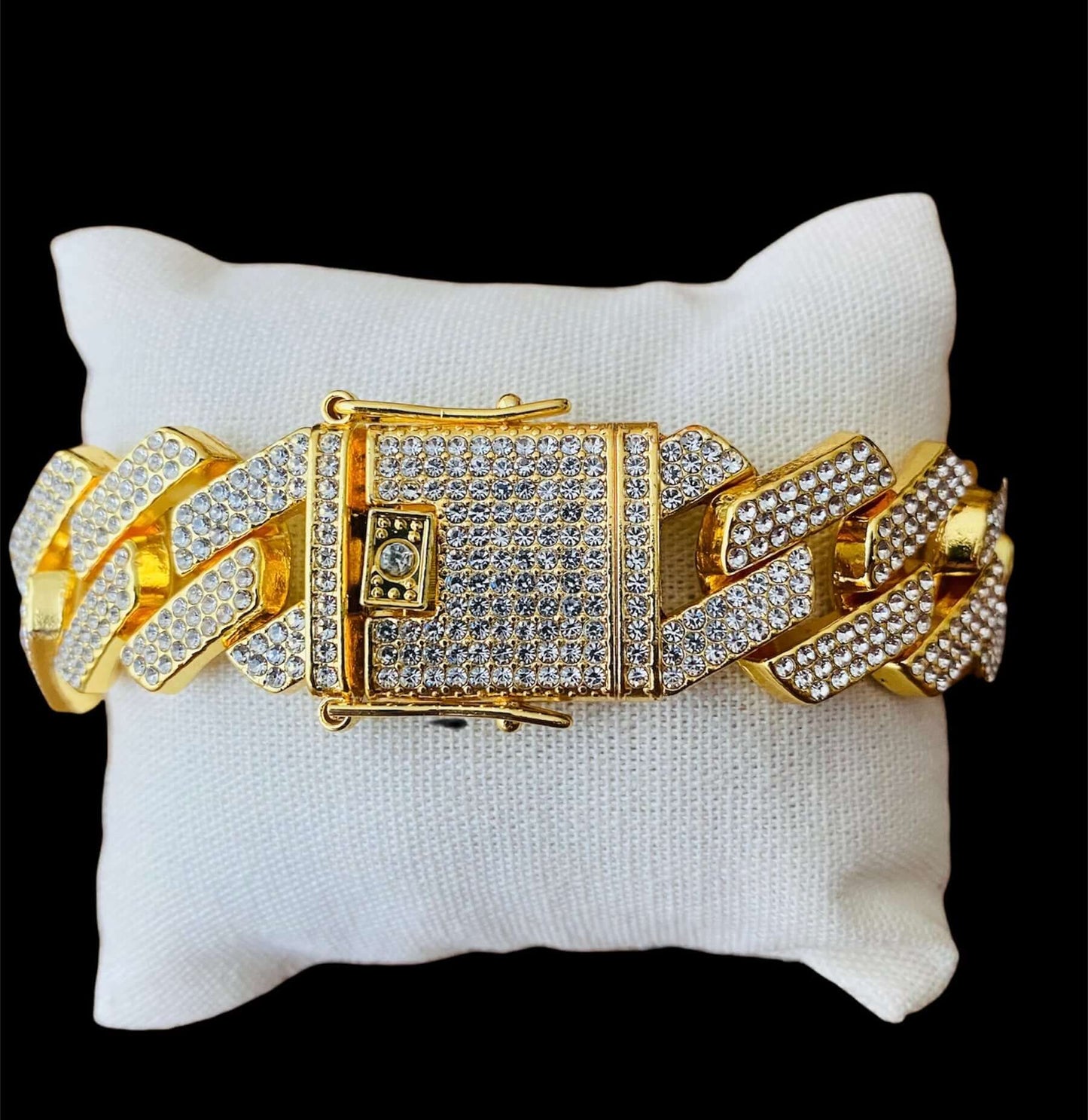 Pulsera Zirconias Extra Gruesa