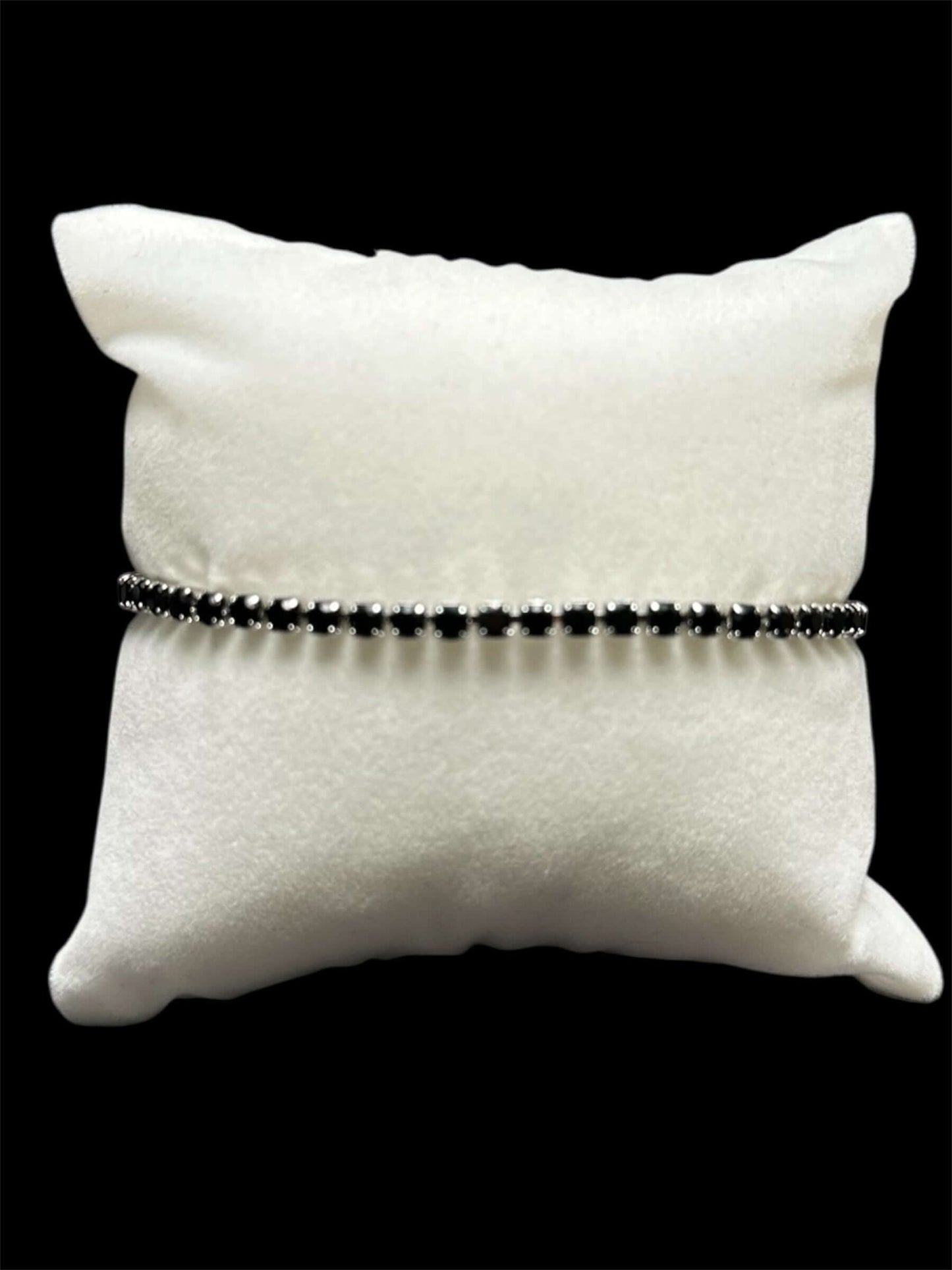 Pulsera Tenis 2 mm Plata Negra All In Men Joyeria