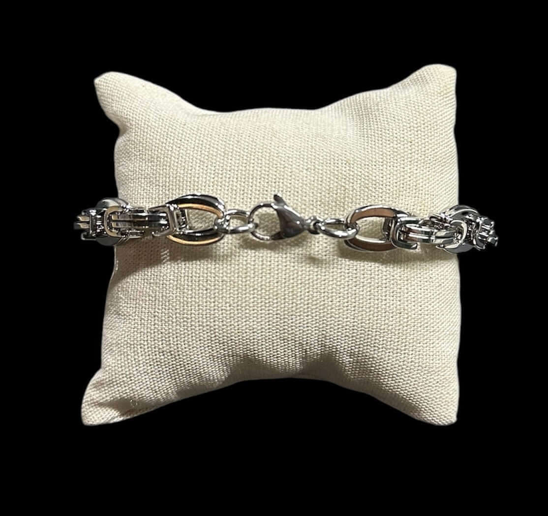 Pulsera Plata Figuras Círculos 9 mm All In Men Joyeria