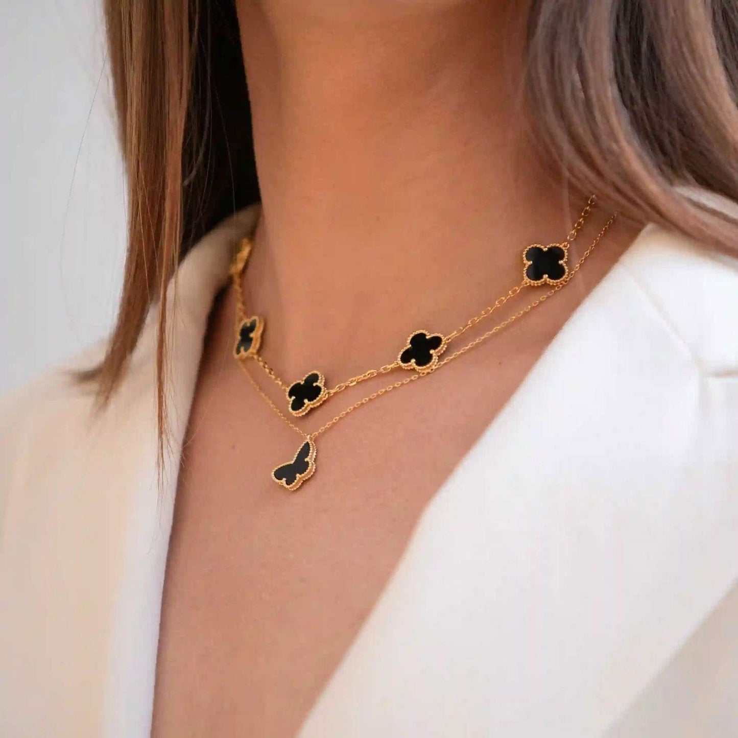 Collar Alhambra 10/20 motif Black