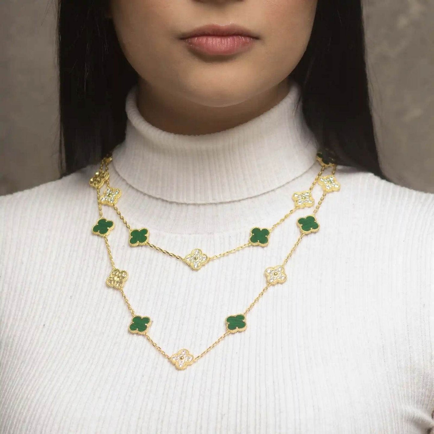 Collar Alhambra 10/20 motif Green