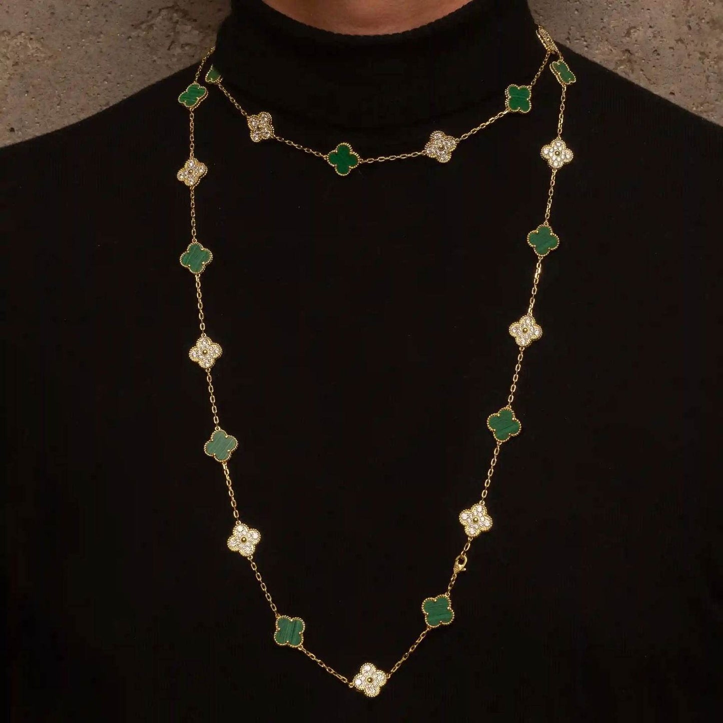 Collar Alhambra 10/20 motif Green