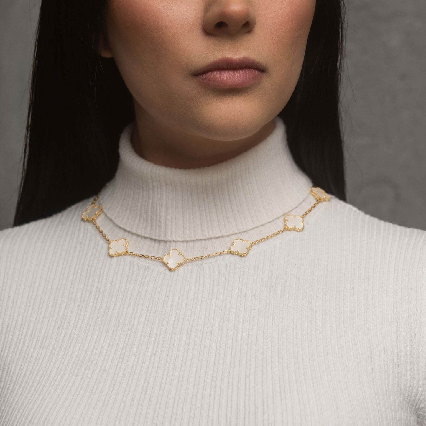 Collar Alhambra 10/20 motif Madre Perla