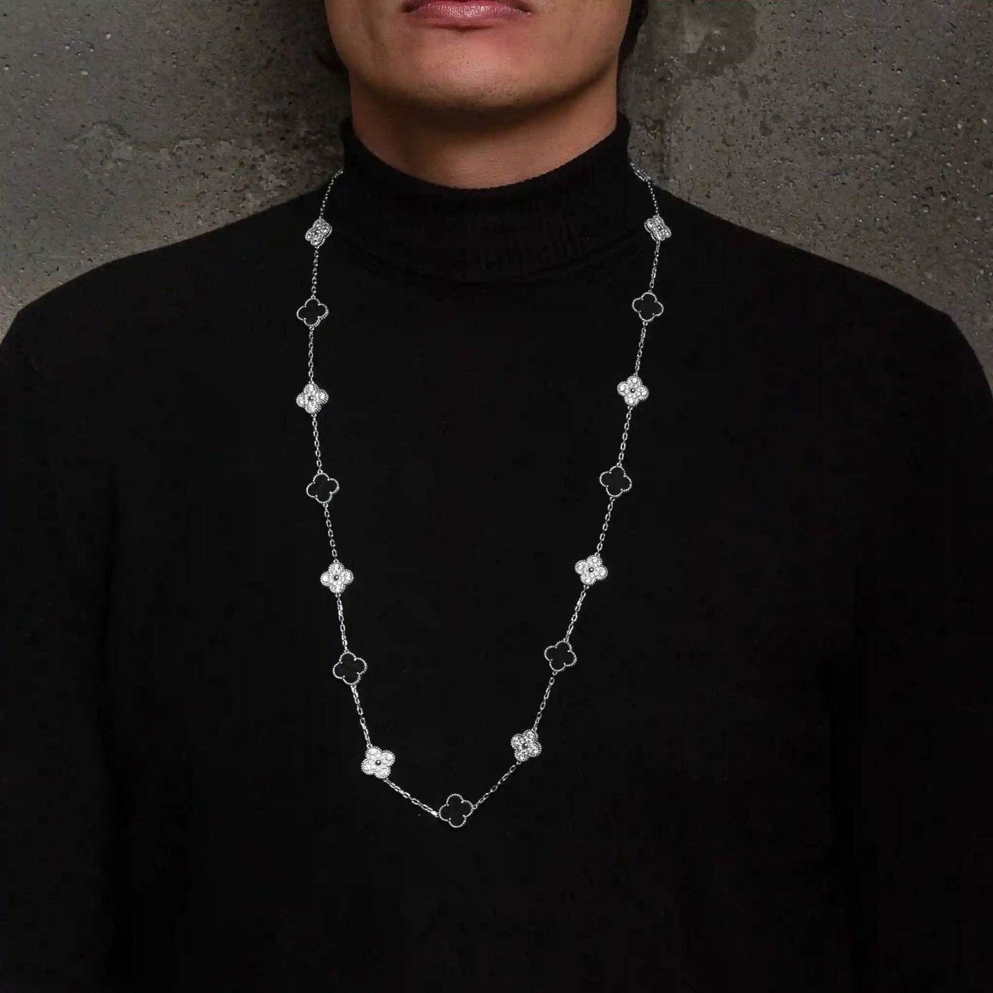 Collar Alhambra 10/20 motif Black