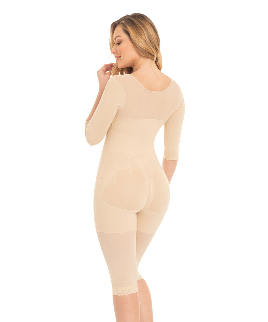 Faja larga con cobertura en espalda y brazos F0074 de Fajas M&D® FajasColombianas.mx