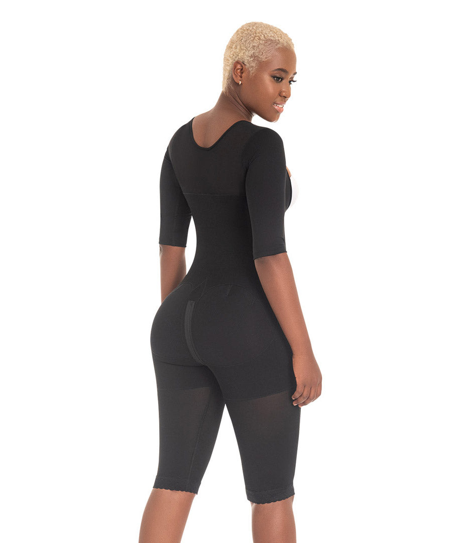 Faja larga con cobertura en espalda y brazos F0074 de Fajas M&D® FajasColombianas.mx