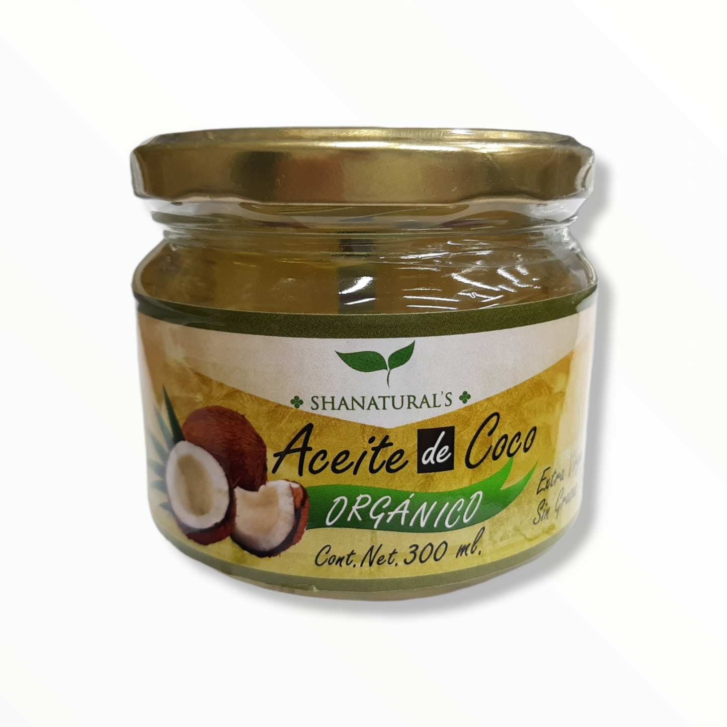 ACEITE DE COCO EXTRAVIRGEN C/300 ML SHANATURAL'S NatuZem