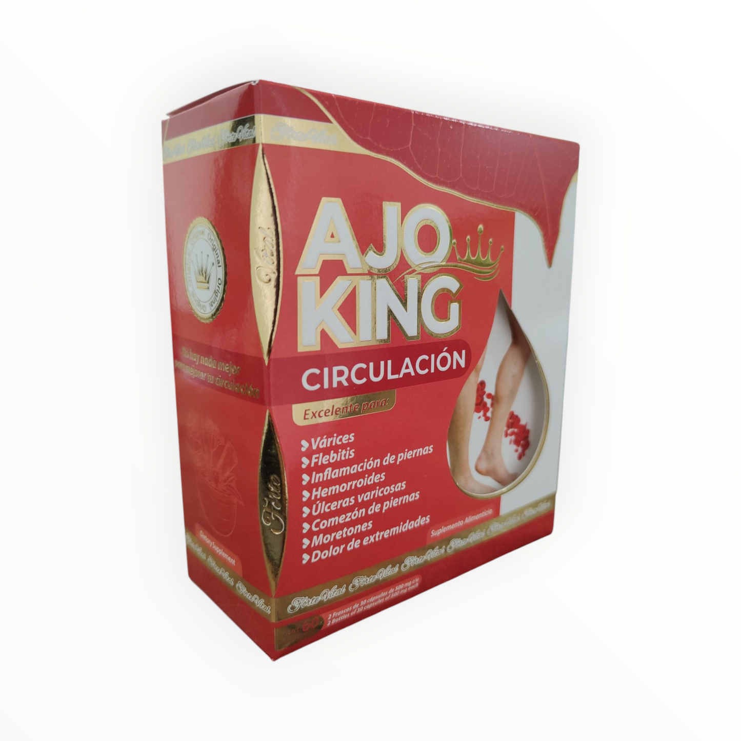CAP CIRCULACION C/60 AJO KING OMEGA NUTRITION NatuZem