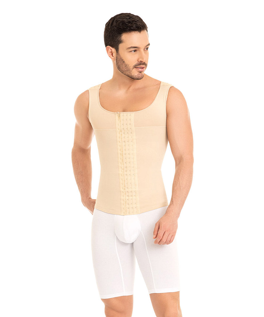 Chaleco Masculino con corrector de postura con broches CH0060 by MyD® FajasColombianas.mx