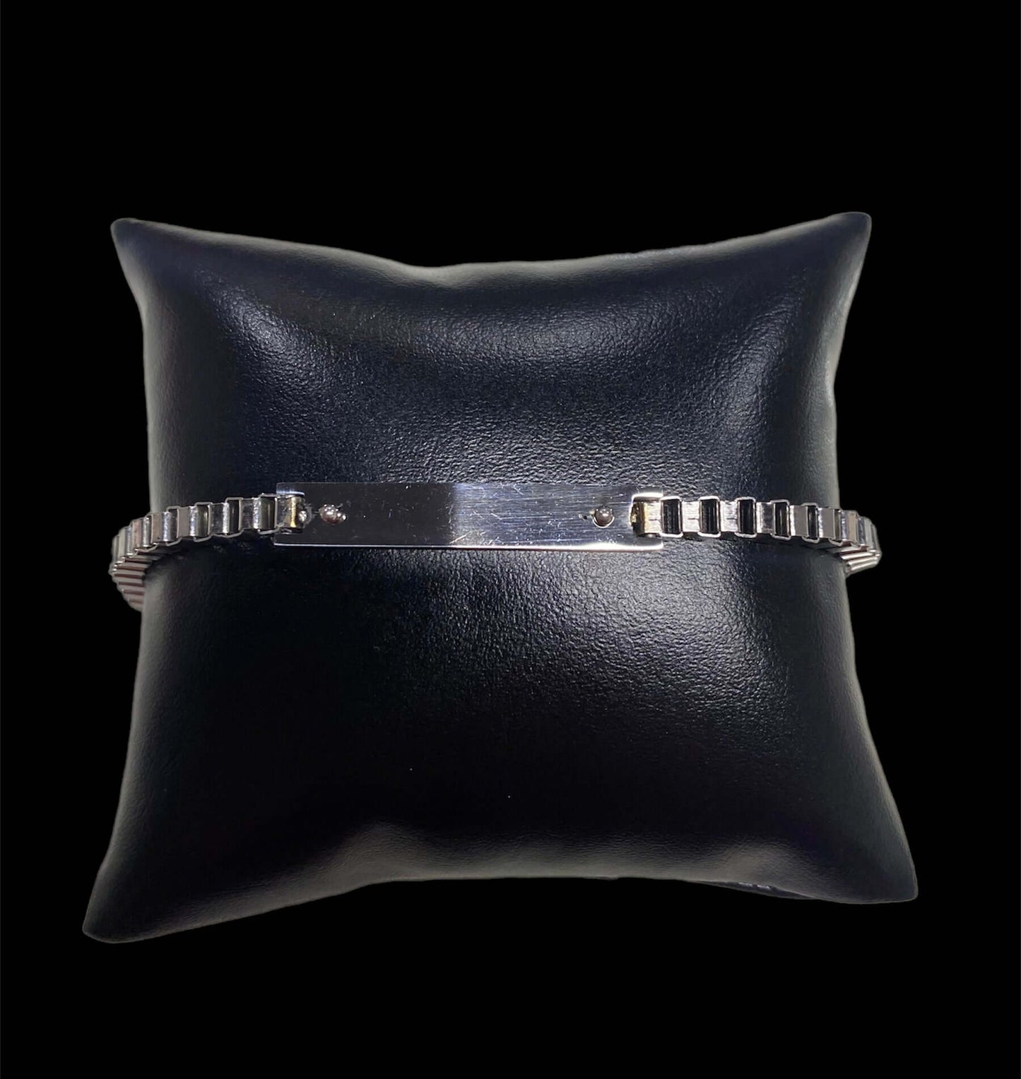 Pulsera Plata Cuadrada con Placa All In Men Joyeria