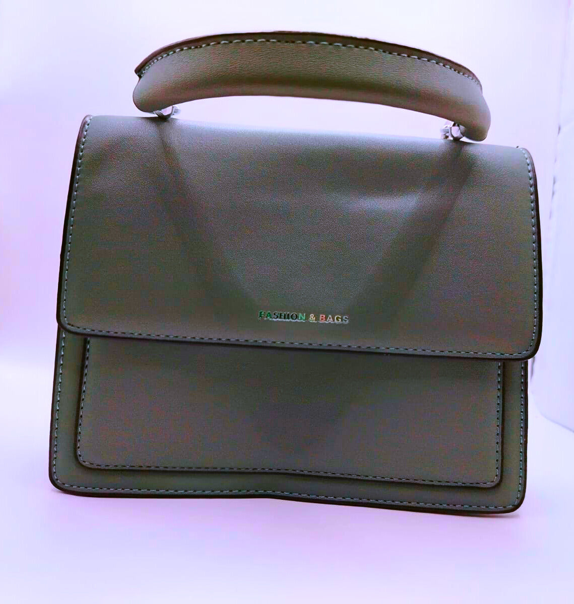 BG0002 - Bolsa Hombro Pequeña Cuero Verde Calenbi