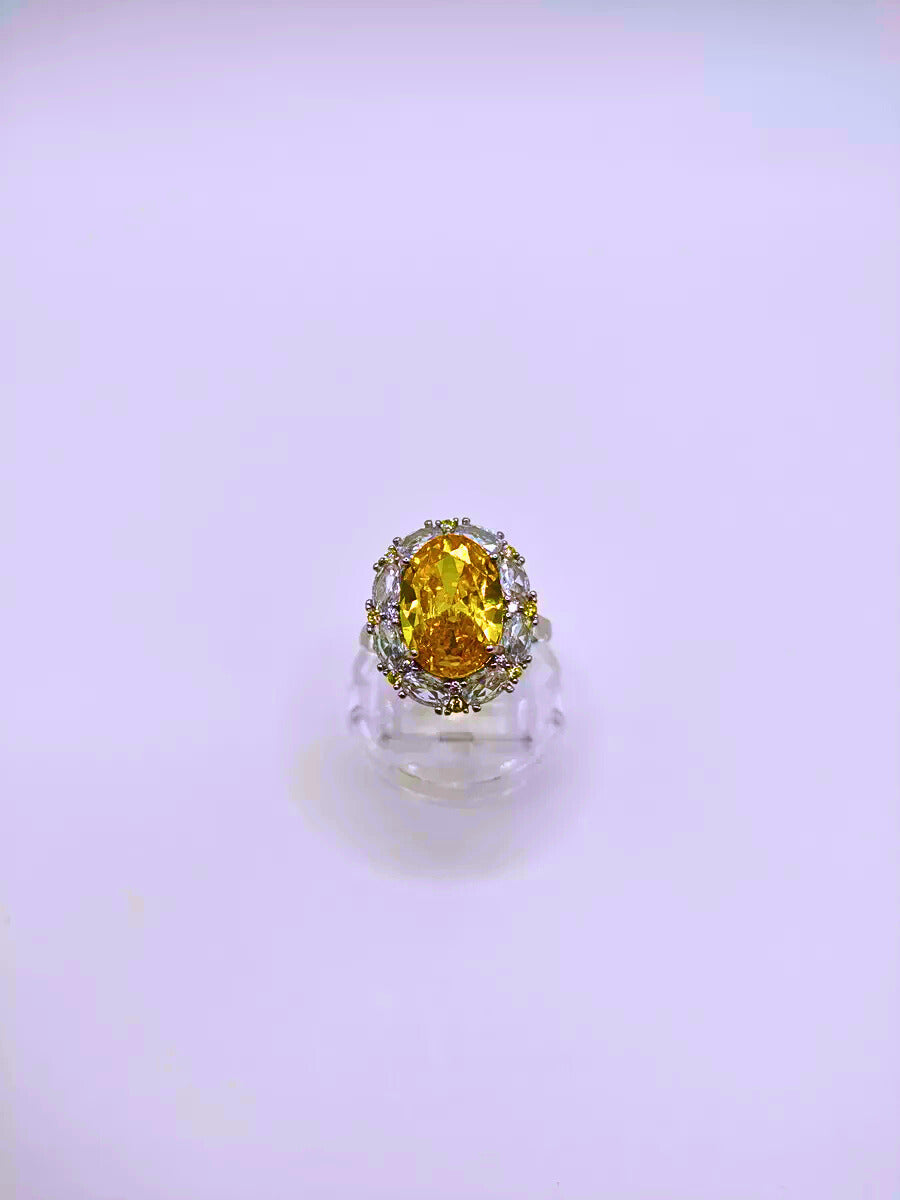 SR0024 - Anillo S925 Ley "Sello Real" Circonita Cubica Ajustable Calenbi Calenbi Joyería