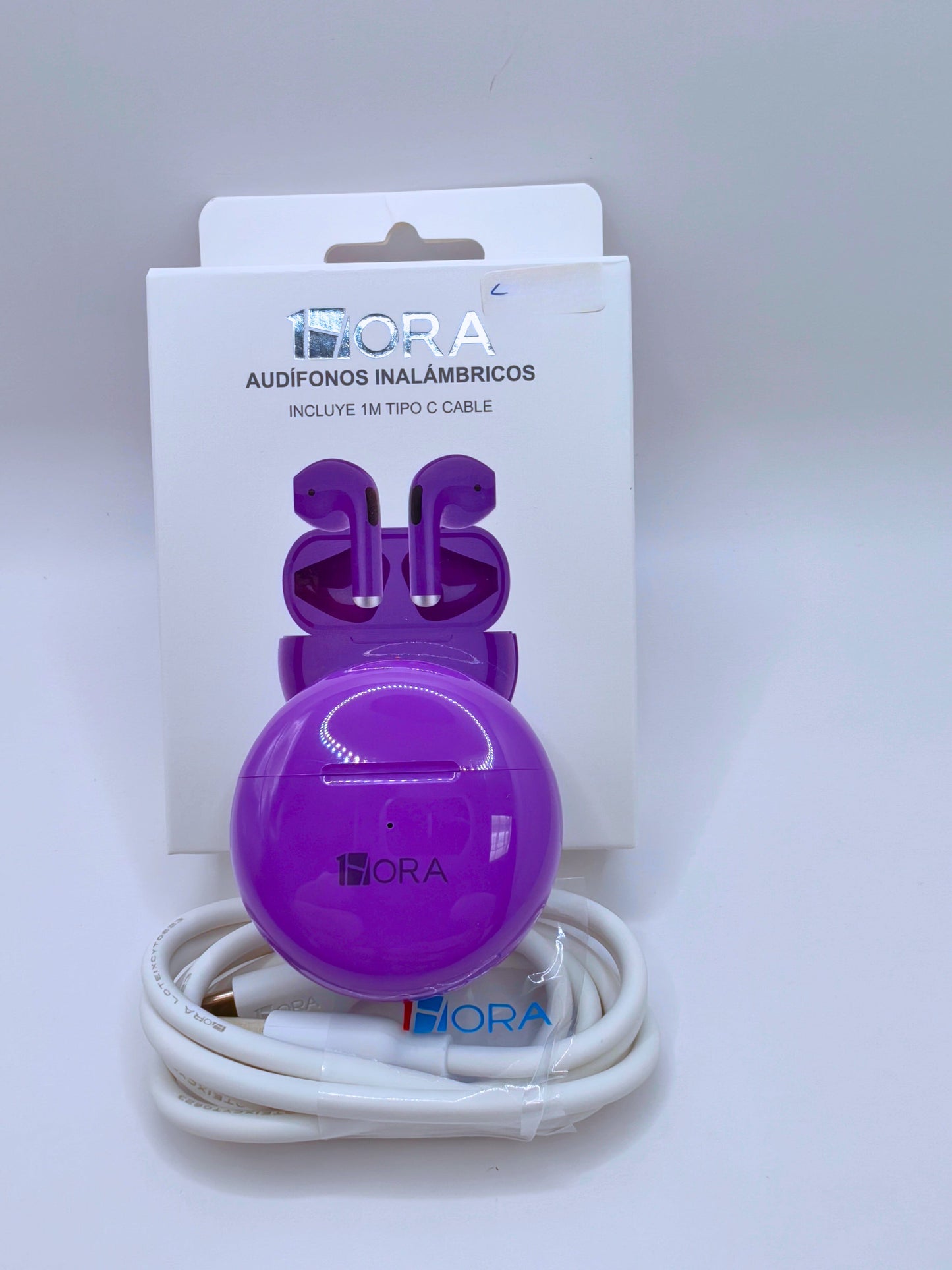 AUT119 - Audífonos Inalambricos Portátiles Varios Colores 1Hora Calenbi Joyería