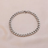 Cuban Men's Necklace Bracelet Female Gold Electroplated Titanium Steel Thick Chain Necklace Male