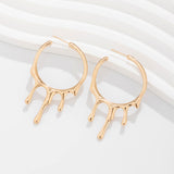 Lava droplet liquid metal collar for women, simple circular ring, irregular choker
