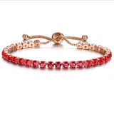 Luxury 4mm Cubic Zirconia Tennis Bracelets Iced Out Chain Crystal Wedding Bracelet For Women Men Gold Silver Color Bracelet