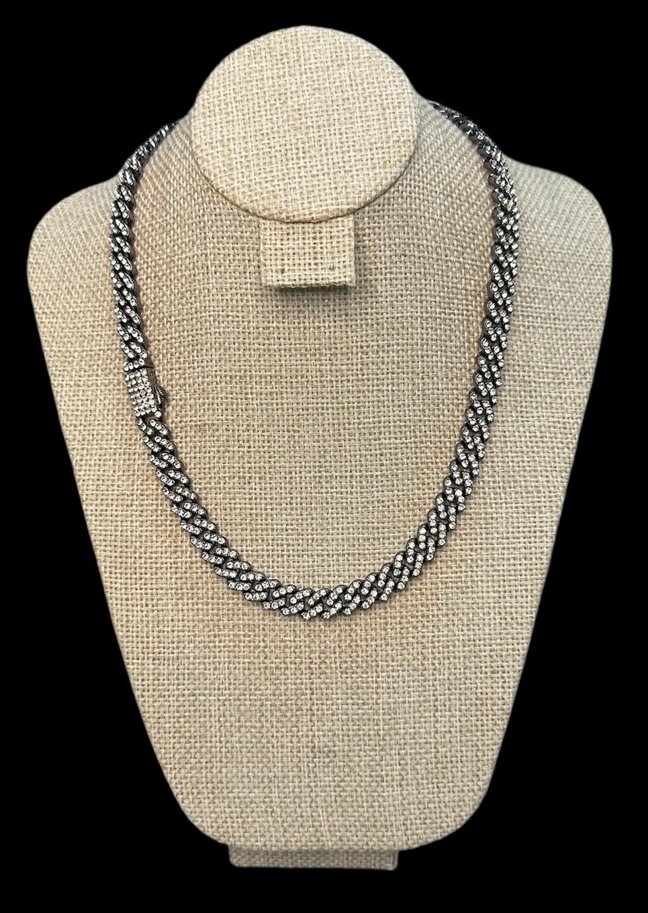 Cadena Cubana Zirconias 8 mm 45 cm All In Men Joyeria