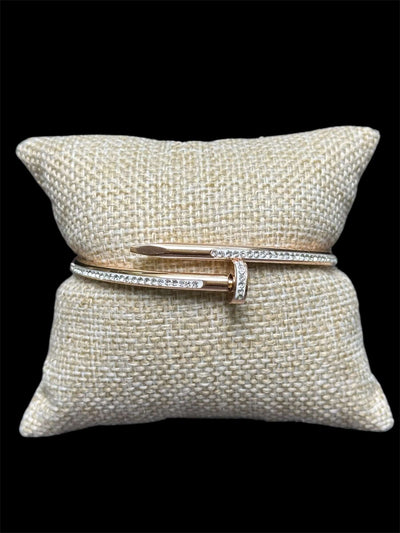 Pulsera Crtr Tornillo Rosa Zirconias All In Men Joyeria