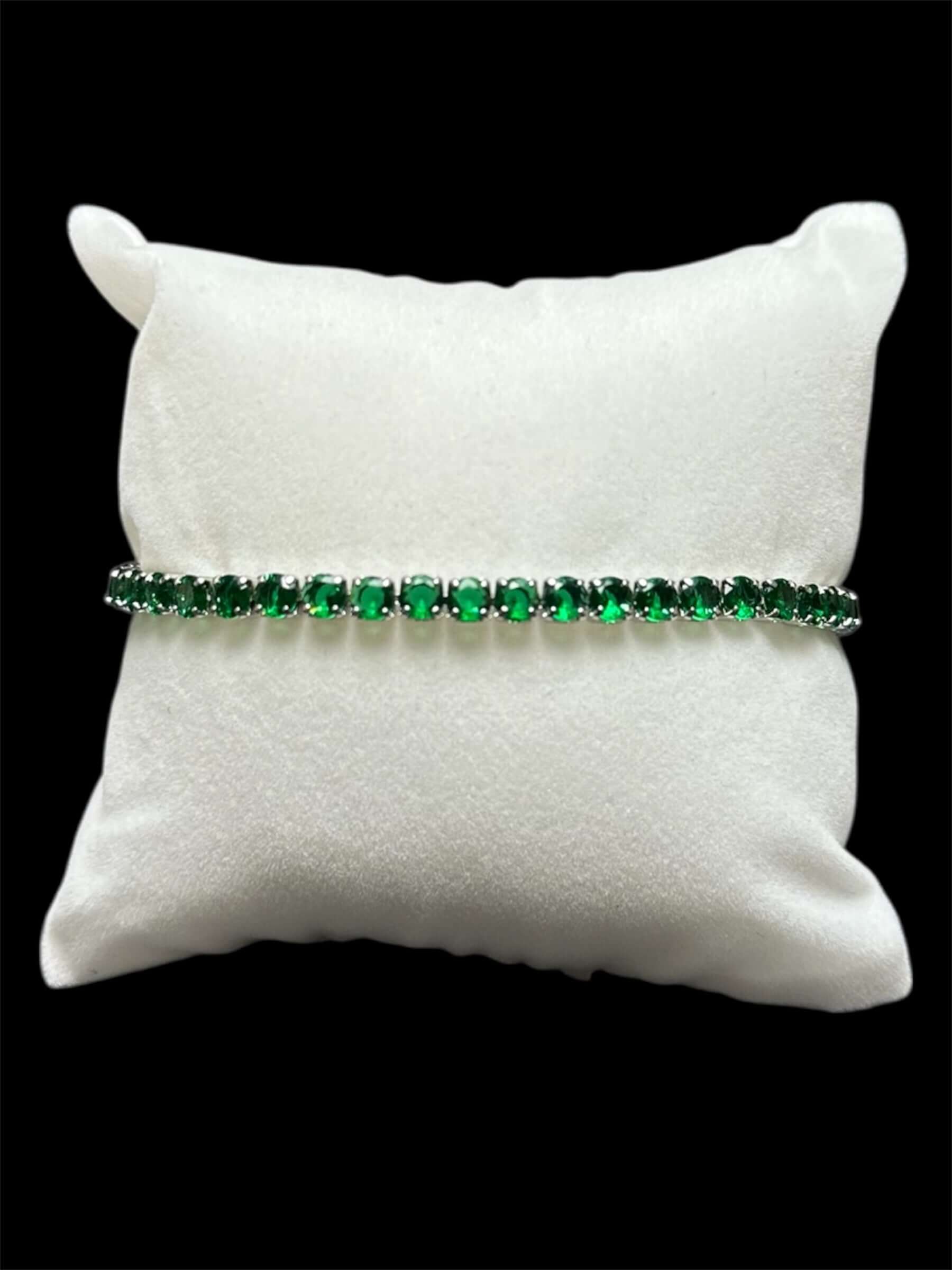 Pulsera Tenis 3 mm Verde All In Men Joyeria