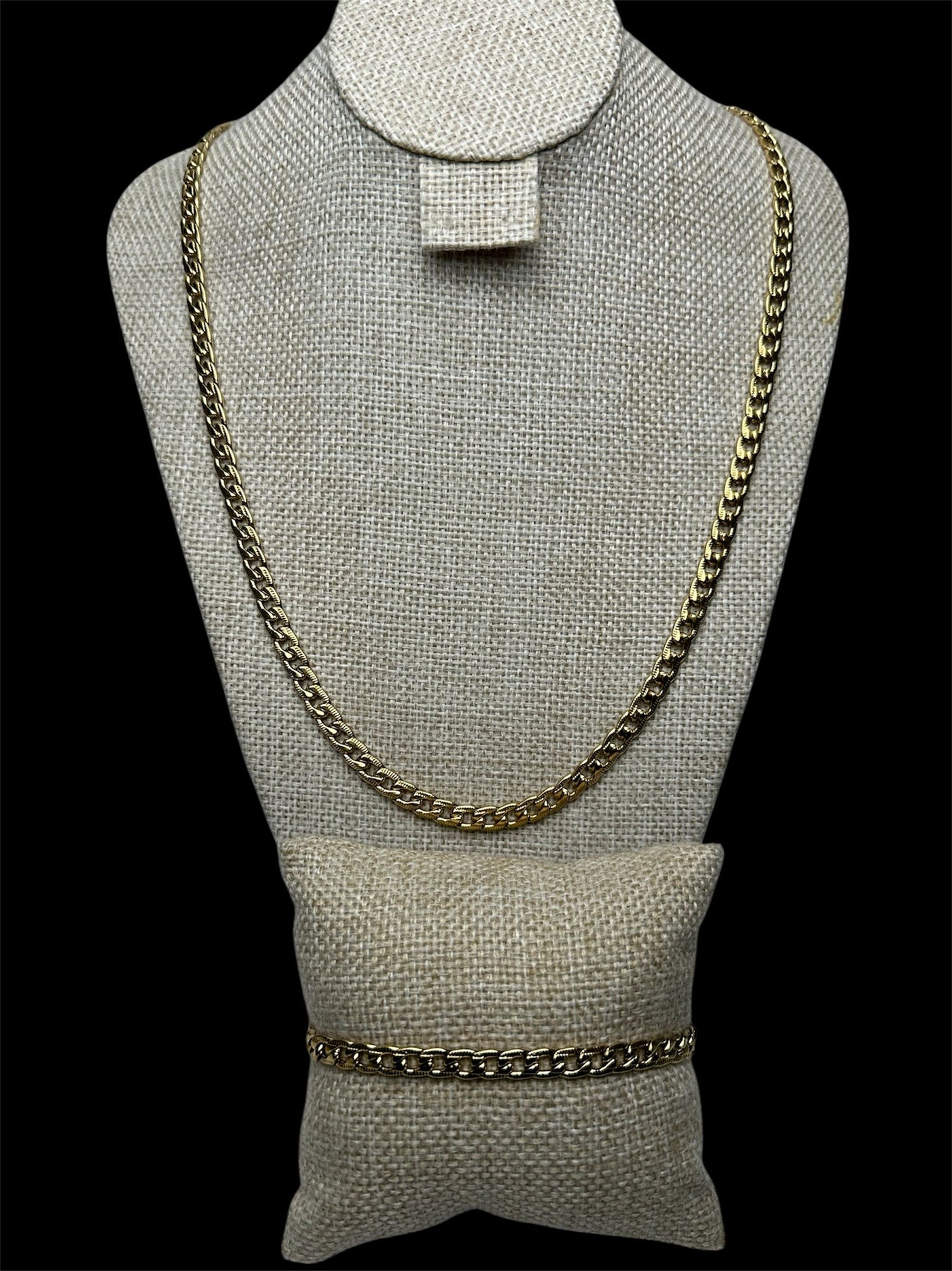 Set Cubano Plano 5 mm Acero Inoxidable All In Men Joyeria