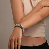Geometric metal fashion bracelet Bracelet exaggerated snake bone lines African collar
