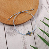 Fashion Handmade Braided Rope Bracelet Never Fade Gold Color Charm Bracelet for Women Adjustable Rope Resin Charm Jewelry