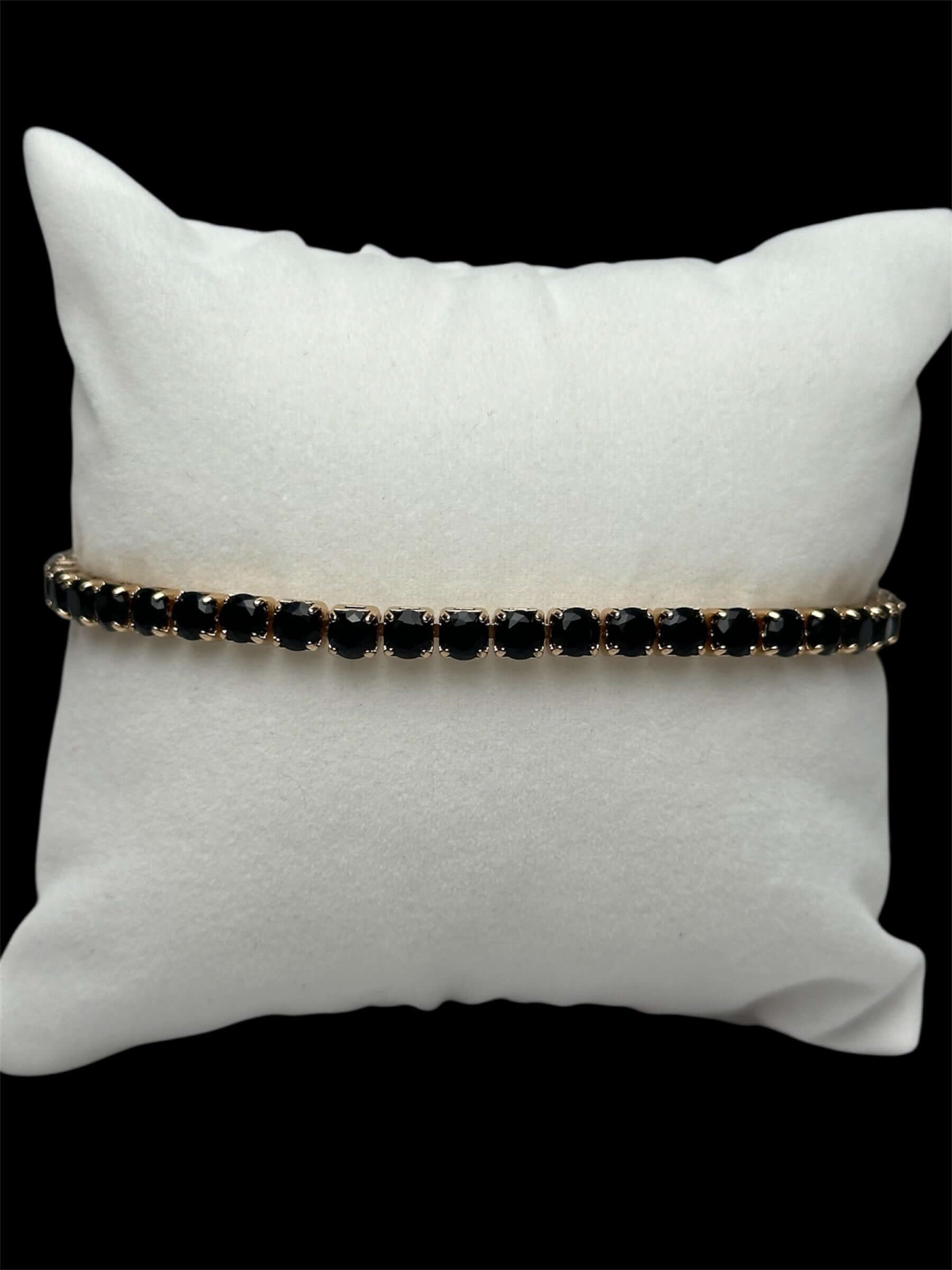 Pulsera Tenis 3 mm Rosa Negra All In Men Joyeria