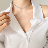 Personality Versatile 18K Gold Snake Bone Chain Niche Design Spice Girl Necklace Bracelet