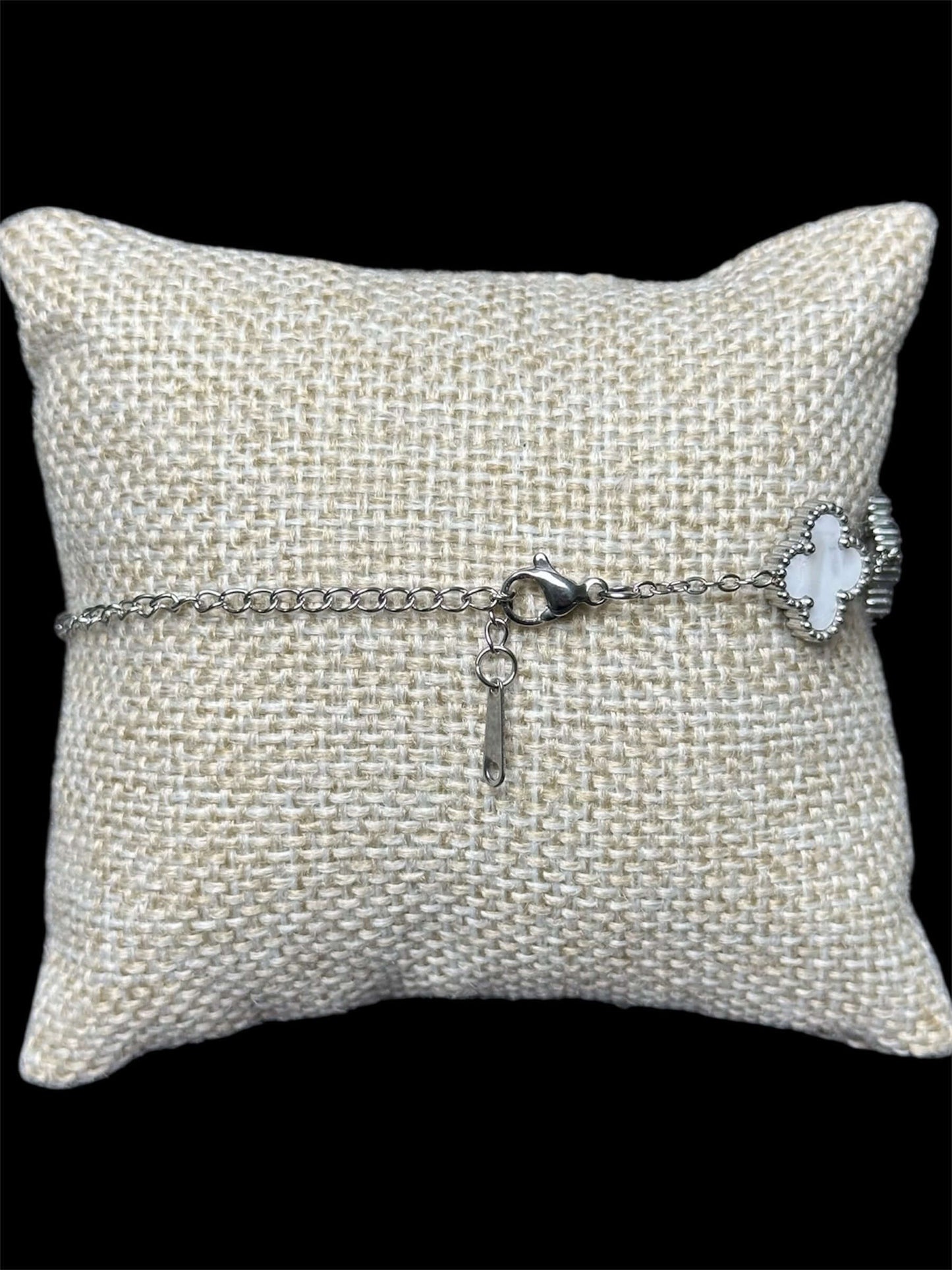 Pulsera VC Blanca Plata Acero Inoxidable All In Men Joyeria