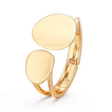 Women Statement Alloy Cuff Opening Rough Bangles Fashion Jewelry Party Wedding