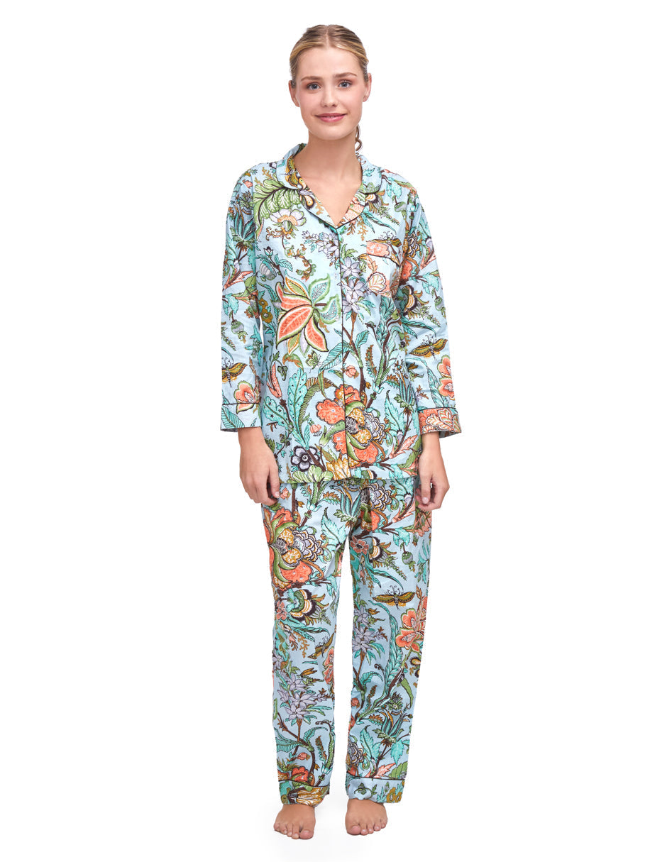 PIJAMA MARIGOLD  MENTA 2PZ 100% COTTON Mónica Watanabe