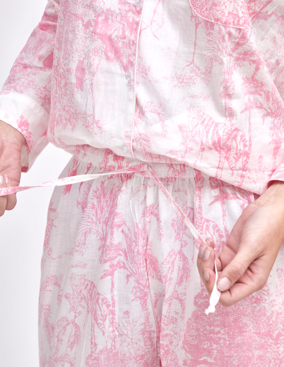 PIJAMA PARIS ROSA  2PZ 100% COTTON Mónica Watanabe