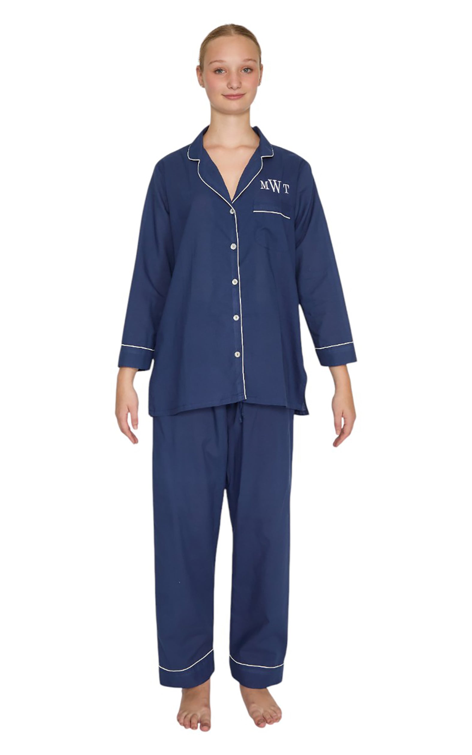 PIJAMA CLASSIC NAVY Mónica Watanabe