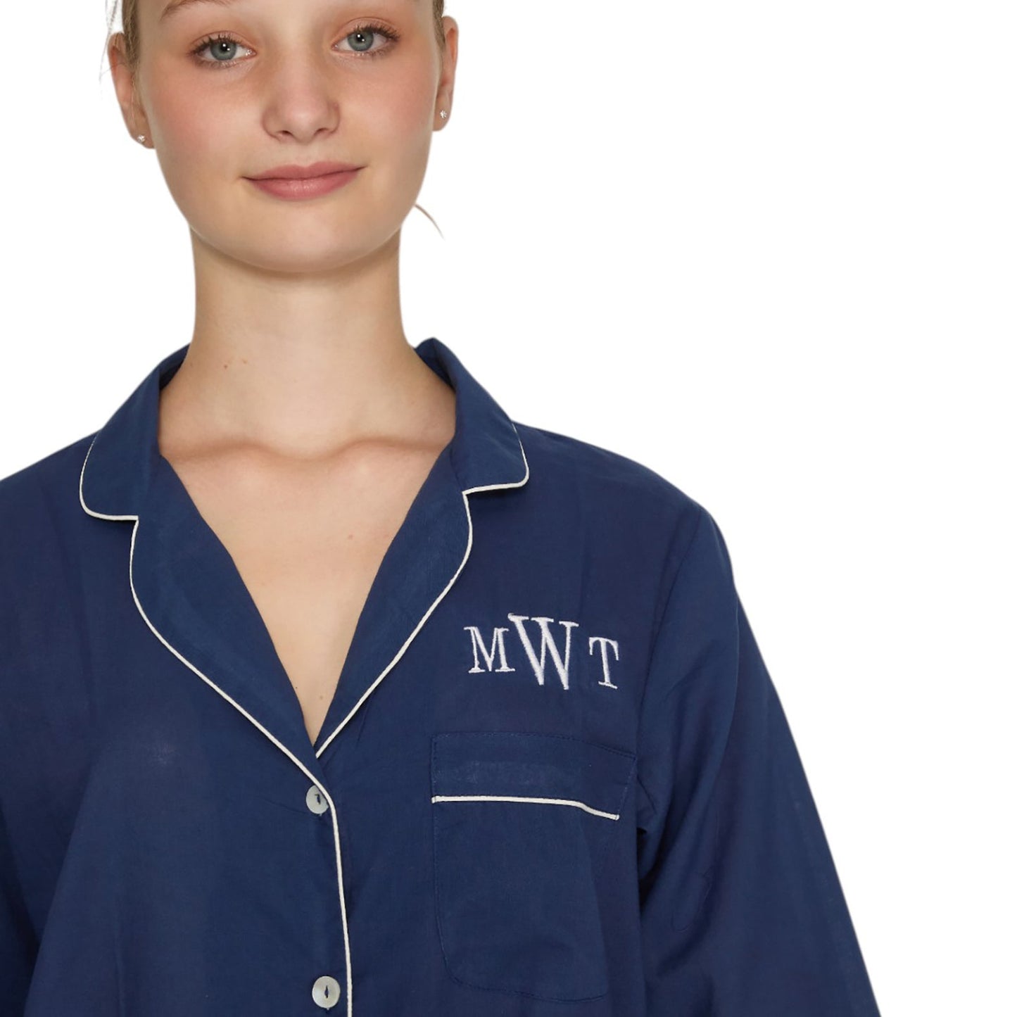 PIJAMA CLASSIC NAVY Mónica Watanabe