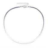 Simple Luxury Snake Choker Necklace Women Fashion Jewelry  Gold Silver Chocker Flat Necklaces cadenas mujer