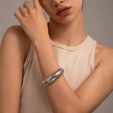 Geometric metal fashion bracelet Bracelet exaggerated snake bone lines African collar