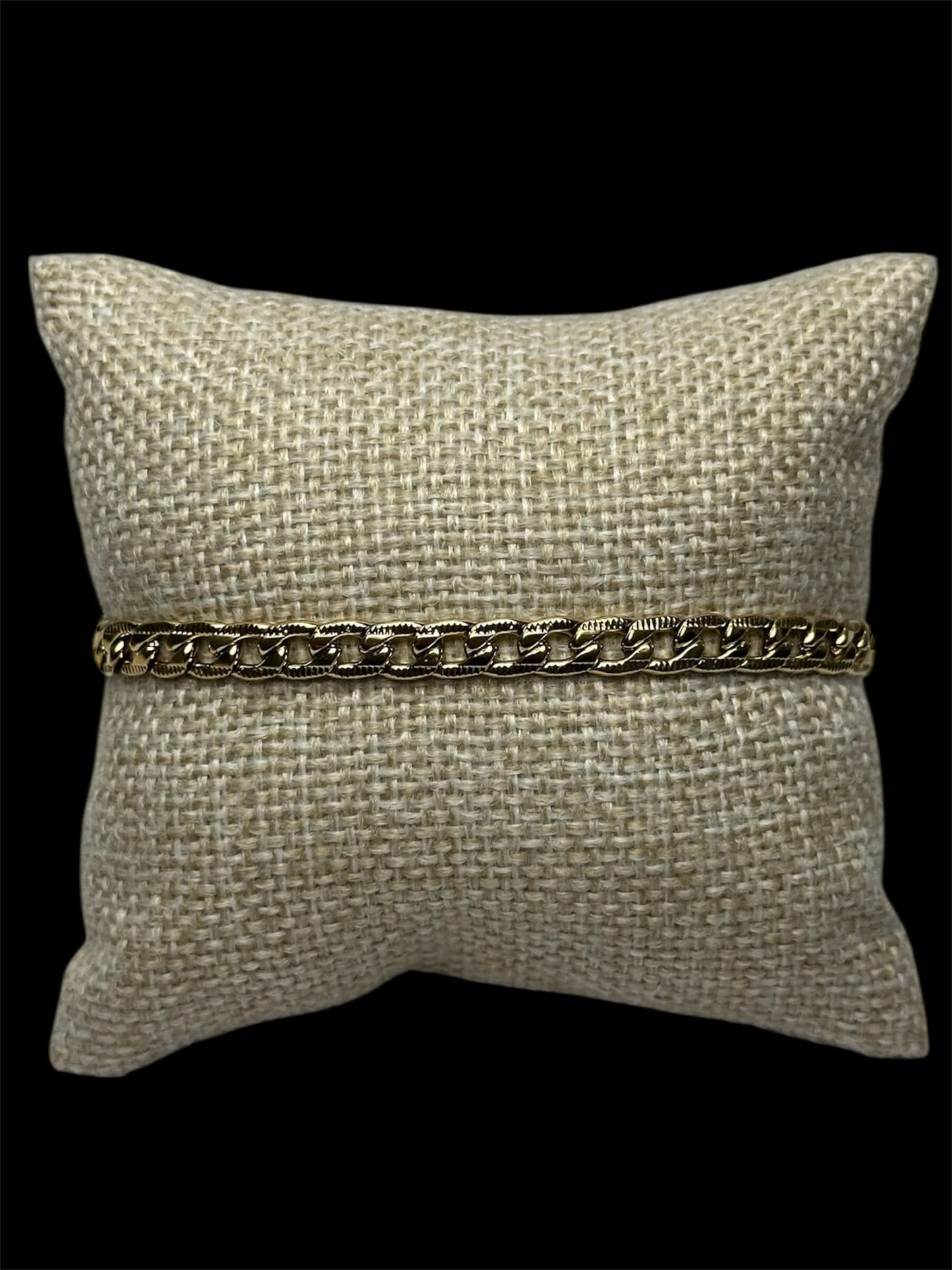 Set Cubano Plano 5 mm Acero Inoxidable All In Men Joyeria